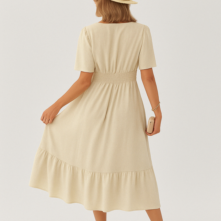 Everyday™ - V-neck calf-length dress