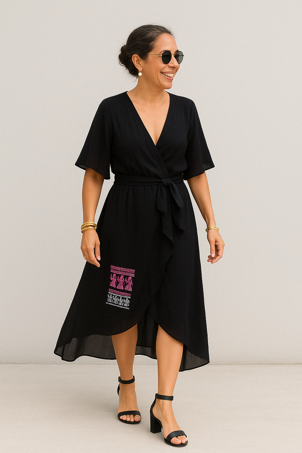 SERENA™ - V - NECK CHIFFON DRESS