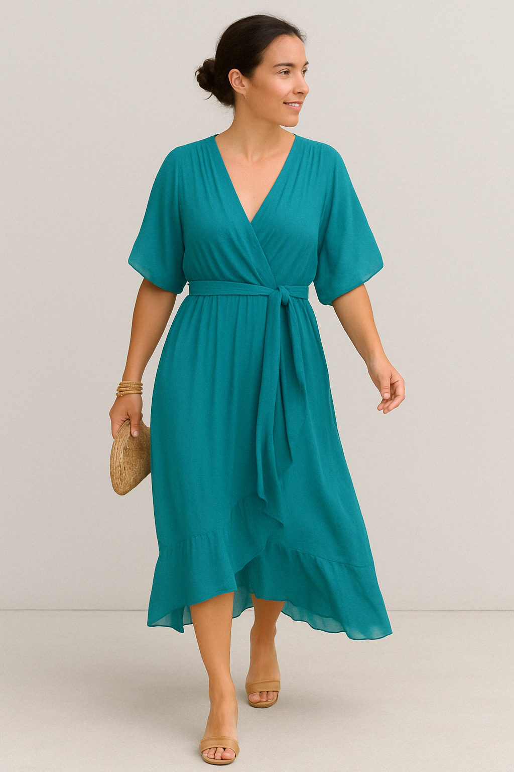 SERENA™ - V - NECK CHIFFON DRESS