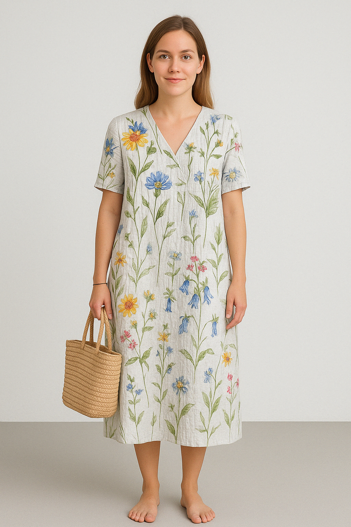 SACHA™ - Dress with vivid floral pattern