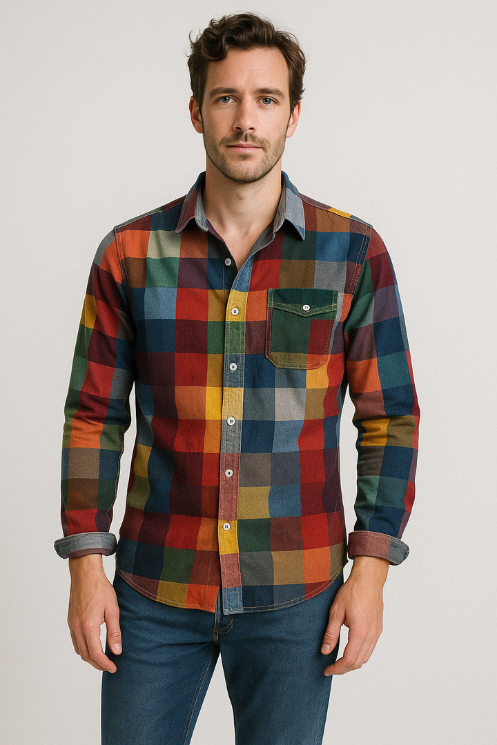 Harold™- Long Sleeve Shirt with Pocket