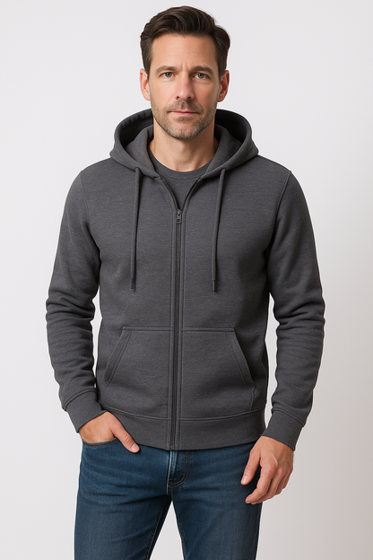Edward™-  Sweatshirt Jacket Hoodie with Zipper.