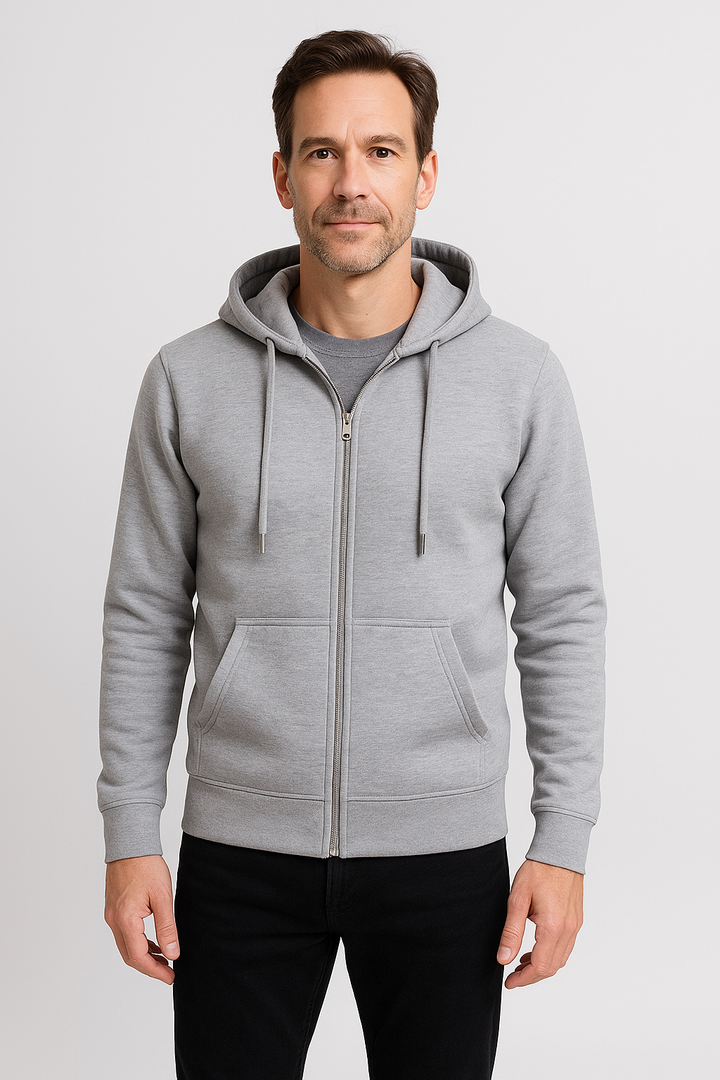 Edward™-  Sweatshirt Jacket Hoodie with Zipper.