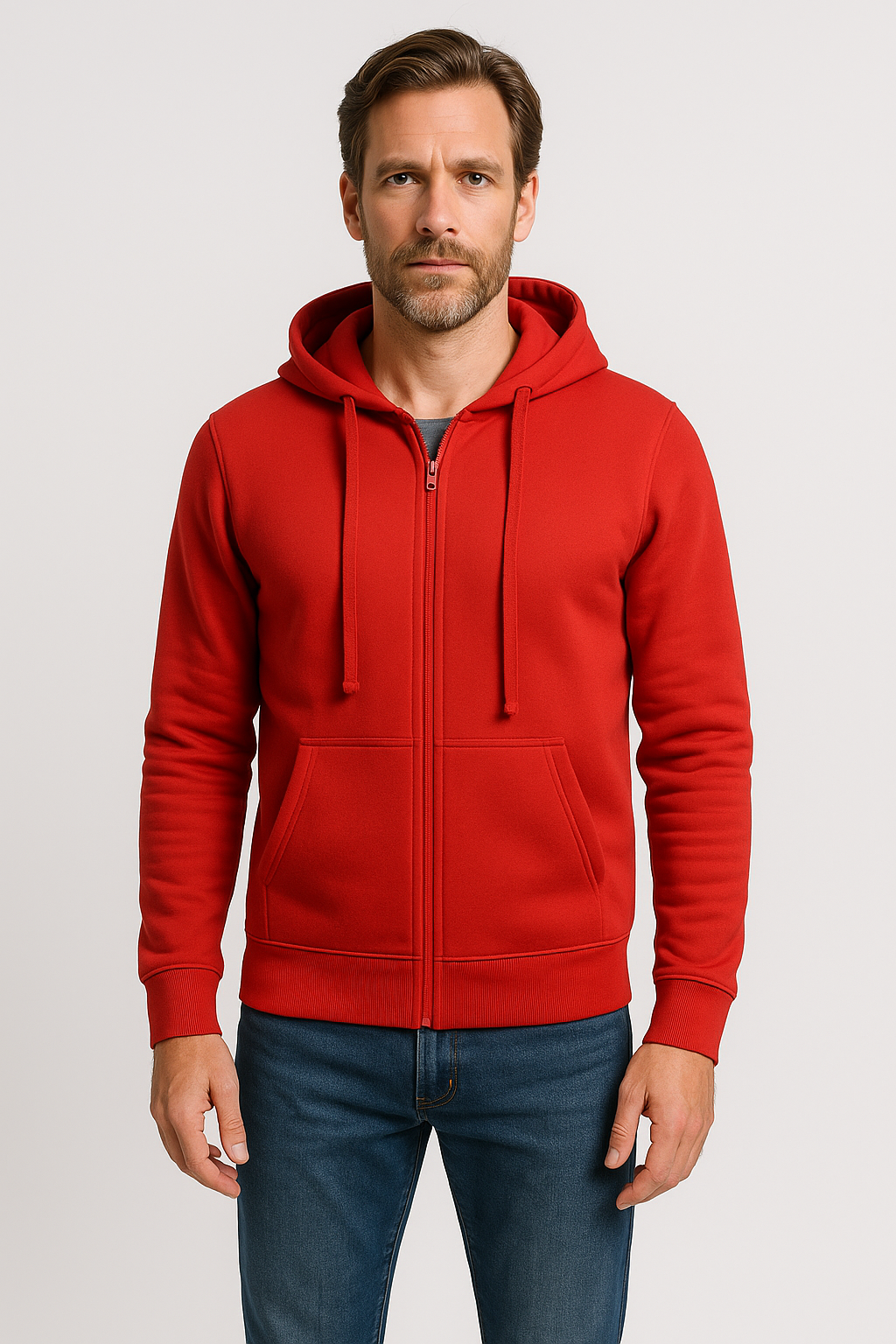 Edward™-  Sweatshirt Jacket Hoodie with Zipper.