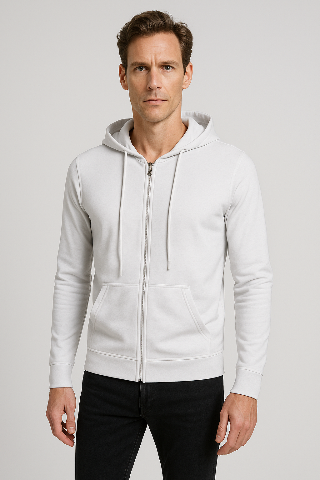 Edward™-  Sweatshirt Jacket Hoodie with Zipper.