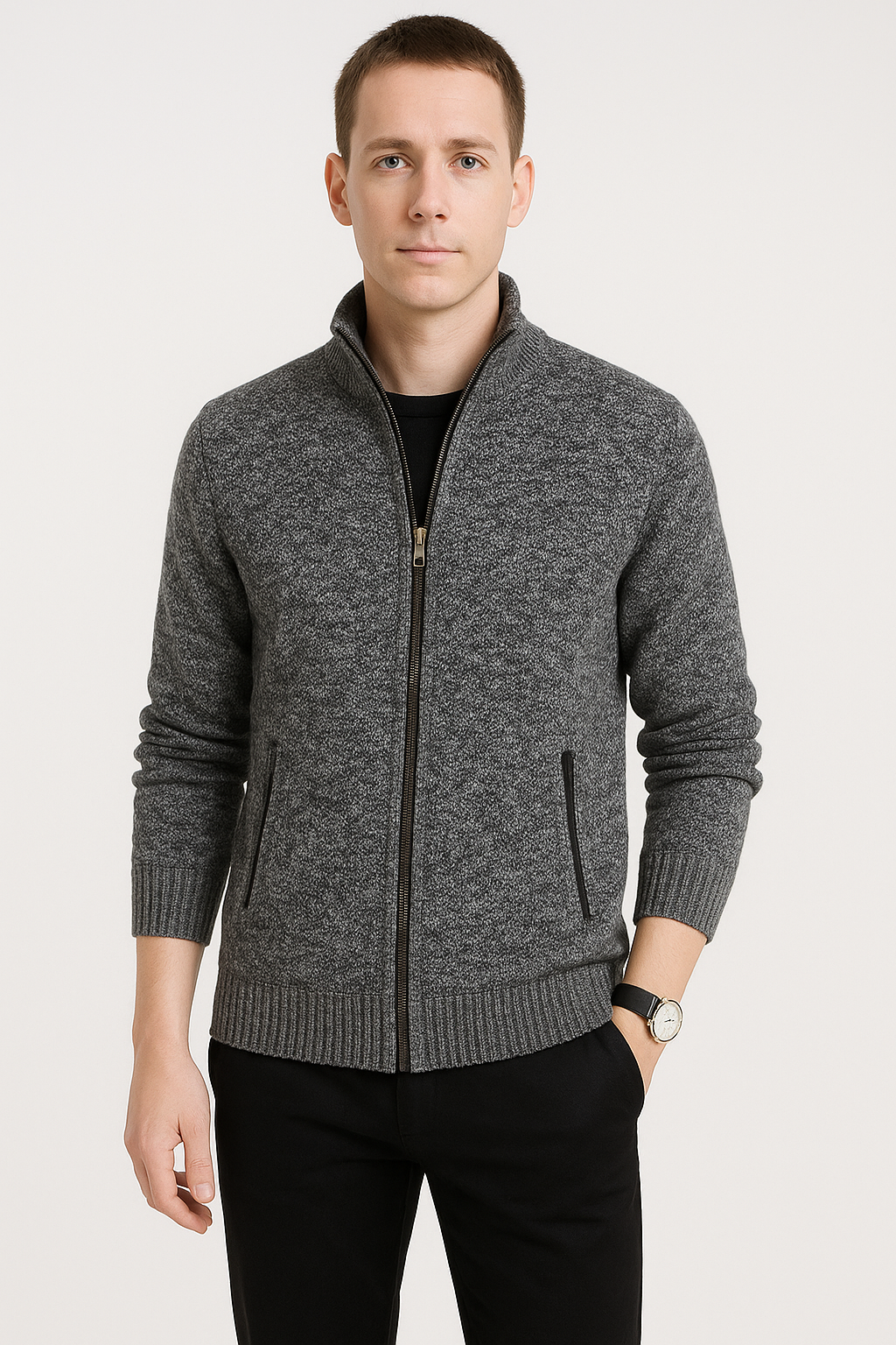 Logan - Slim Solid Cardigan