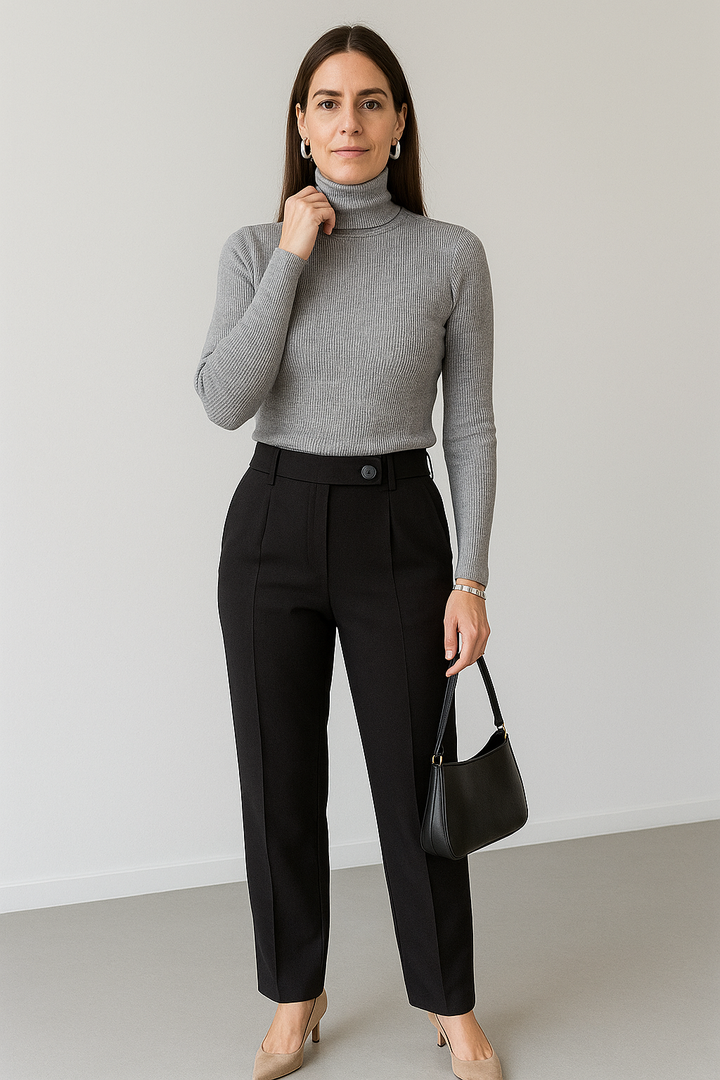 Janet™ | Winter Cashmere Turtleneck Sweater