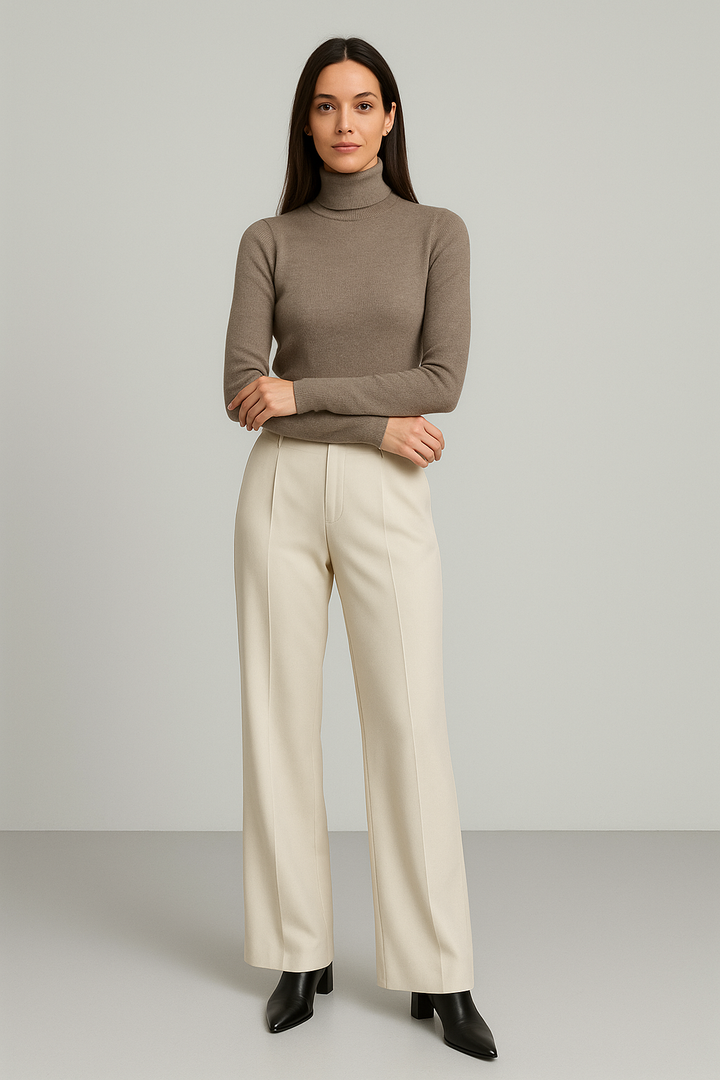 Janet™ | Winter Cashmere Turtleneck Sweater