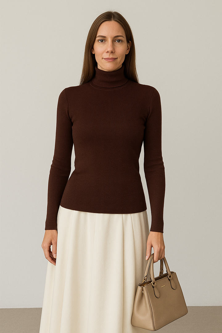 Janet™ | Winter Cashmere Turtleneck Sweater