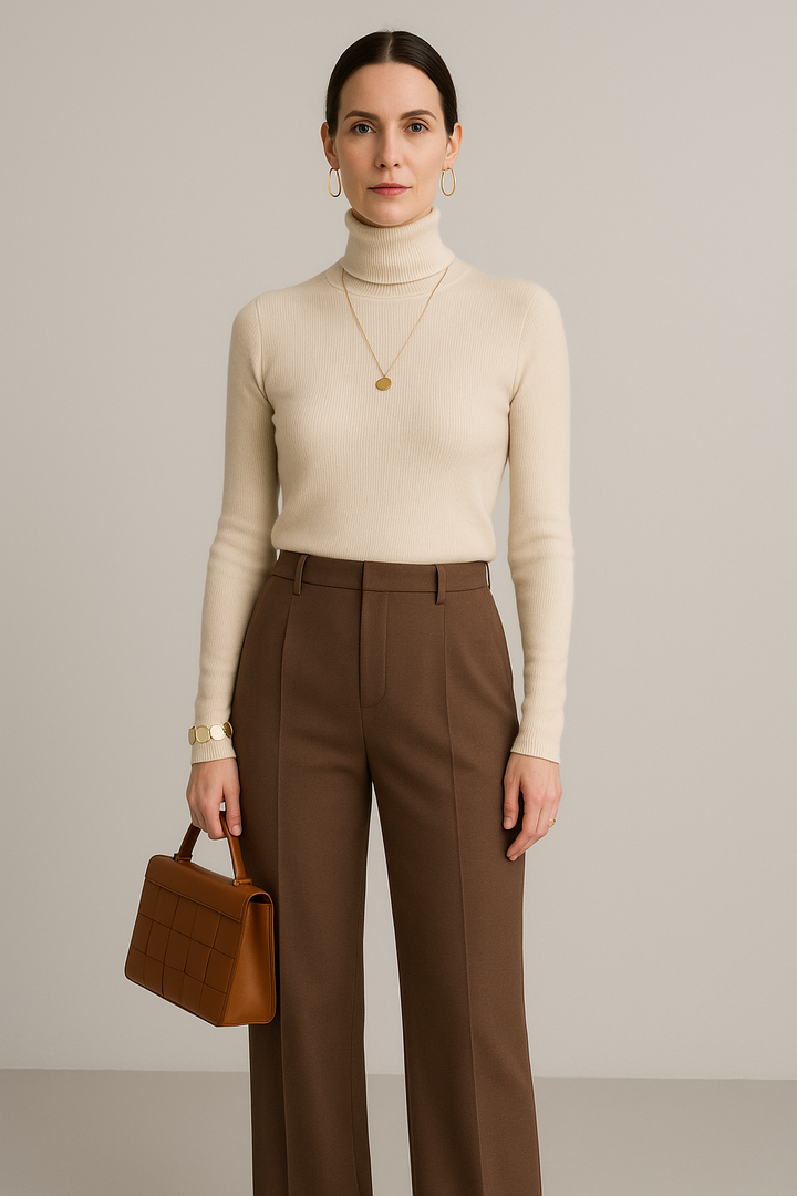 Janet™ | Winter Cashmere Turtleneck Sweater