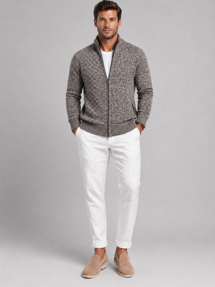 Men’s Knit Cardigan – Smart Casual Button-Up Sweater