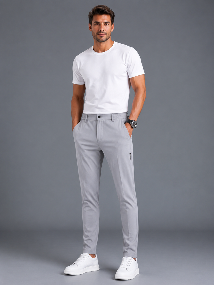 Men’s Stretch Smart Casual Trousers – Everyday Comfort Fit