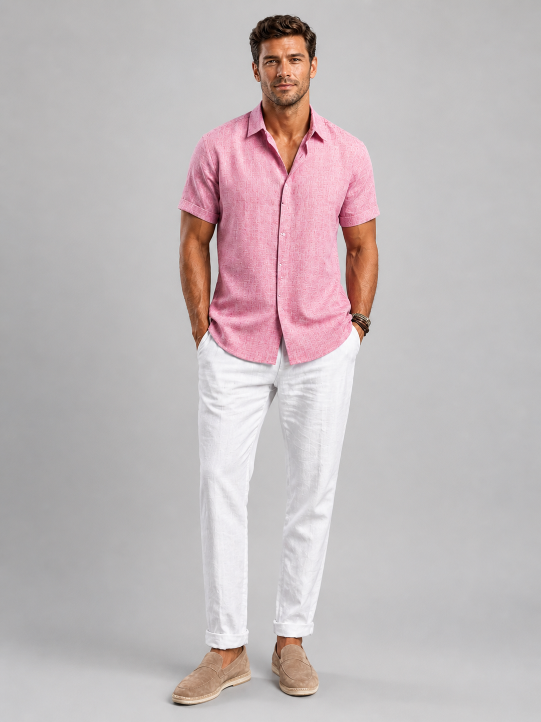 Men’s Linen Shirt – Lightweight Smart Casual Summer Shirt