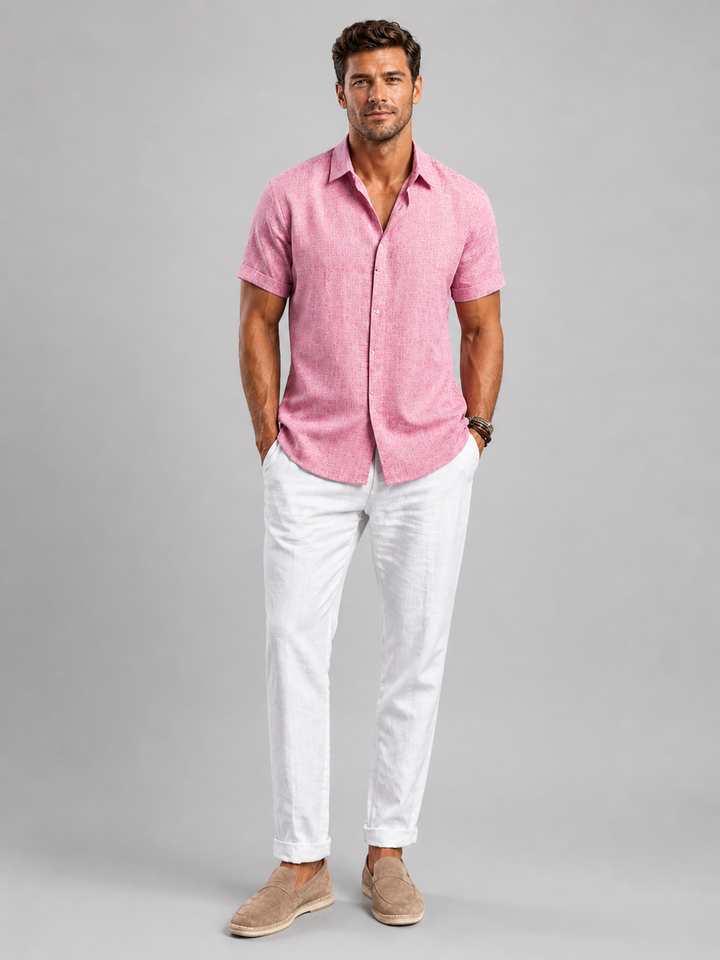 Men’s Linen Shirt – Lightweight Smart Casual Summer Shirt