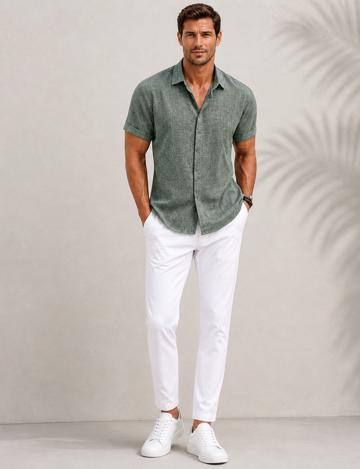 Men’s Linen Shirt – Lightweight Smart Casual Summer Shirt