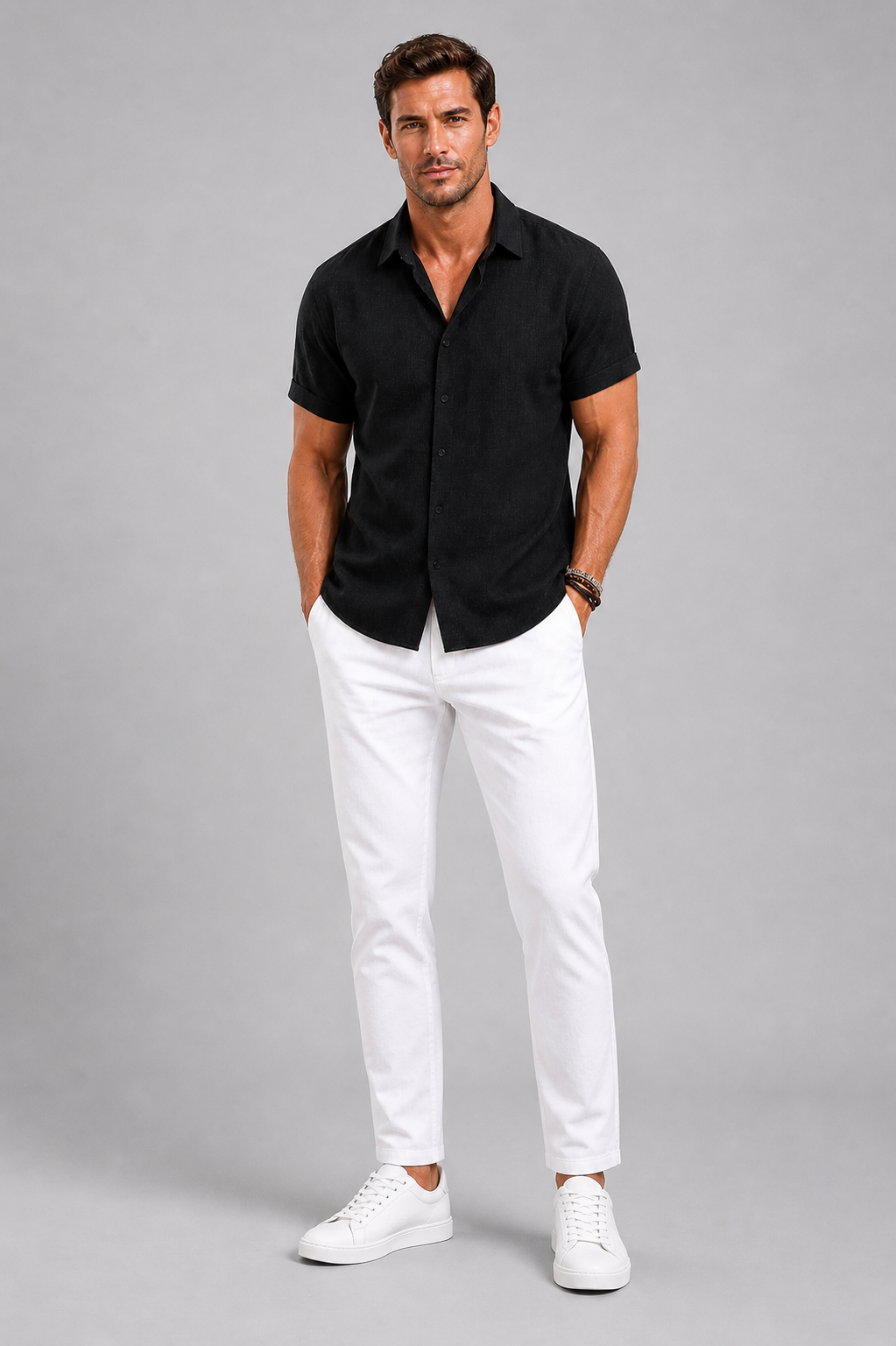 Men’s Linen Shirt – Lightweight Smart Casual Summer Shirt