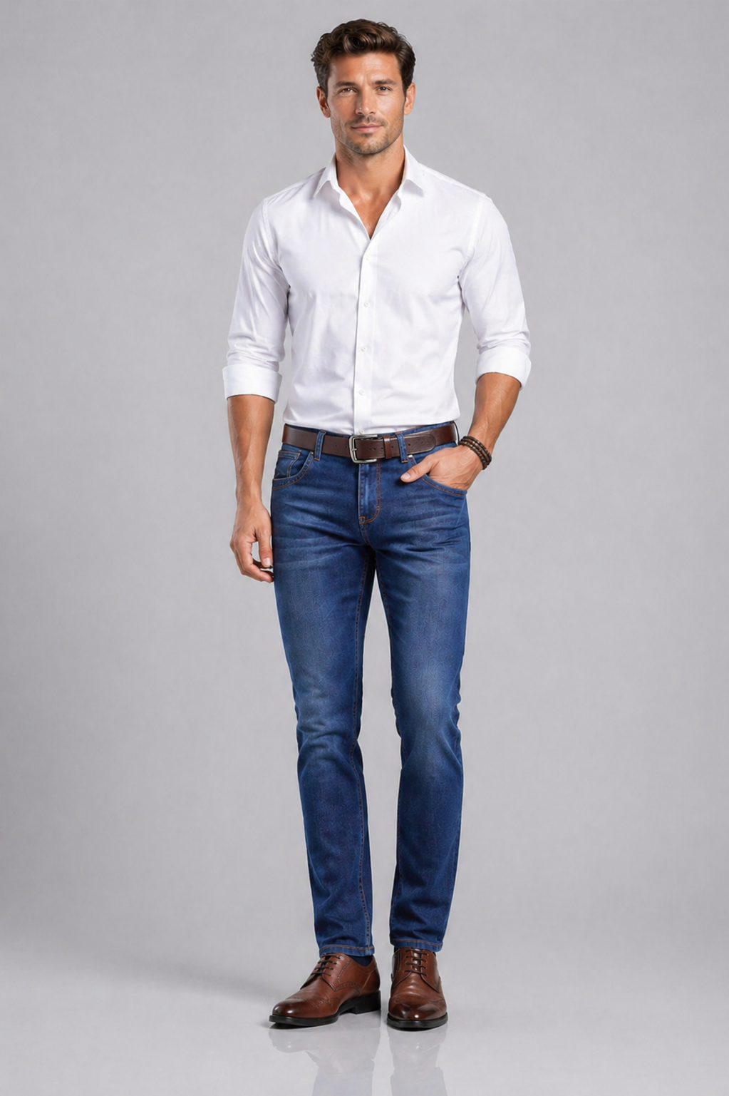 Men’s Stretch Chino Trousers – Slim Fit Smart Casual Pants