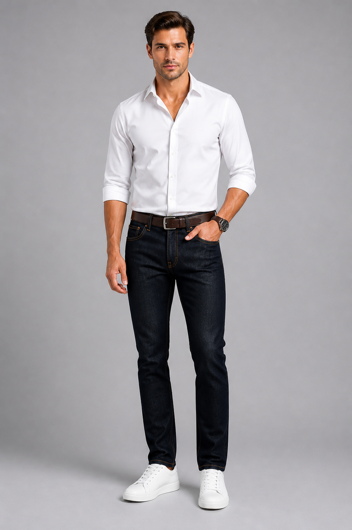 Men’s Stretch Chino Trousers – Slim Fit Smart Casual Pants
