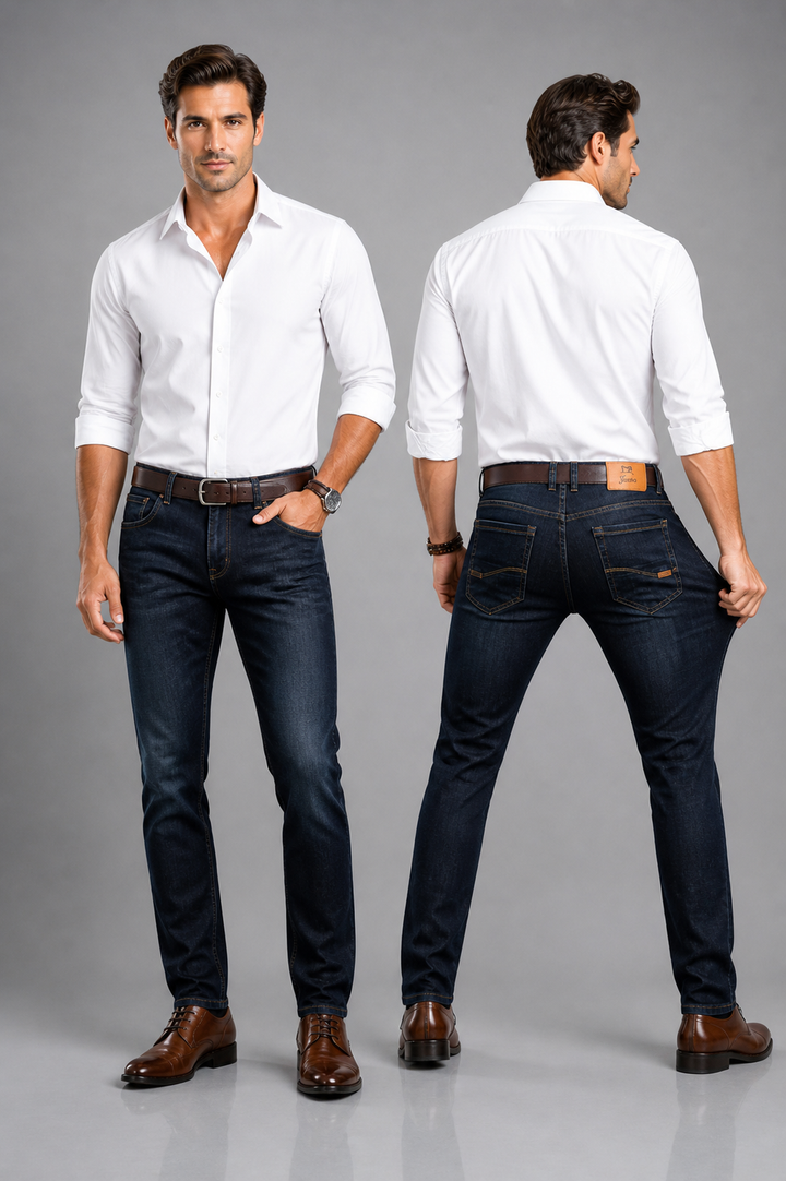 Men’s Stretch Chino Trousers – Slim Fit Smart Casual Pants