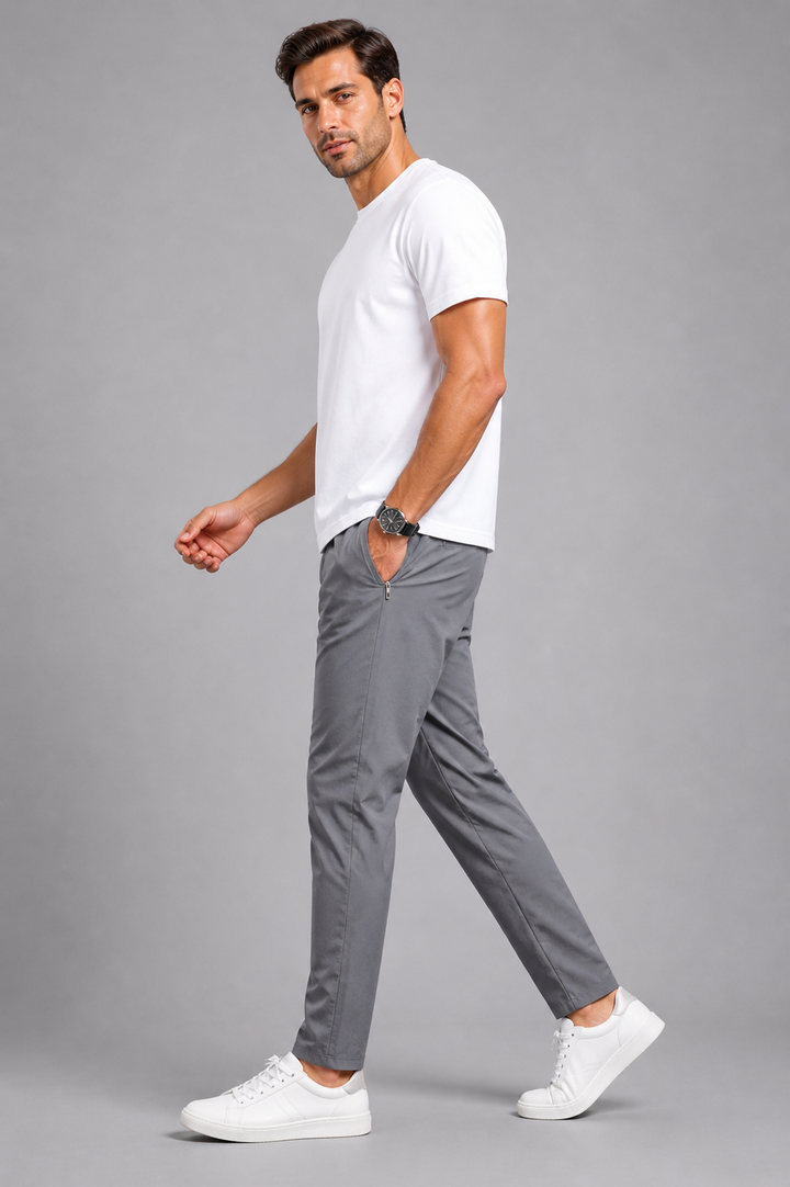 Men’s Stretch Chino Trousers – Slim Fit Smart Casual Pants