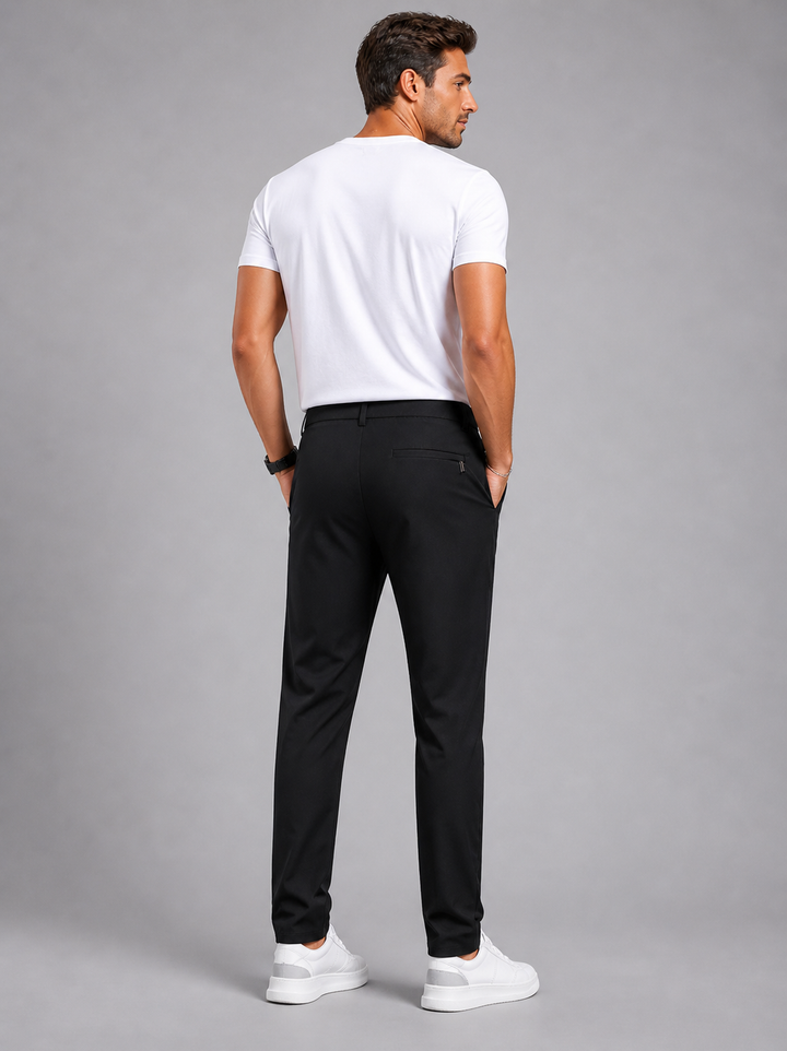 Men’s Stretch Chino Trousers – Slim Fit Smart Casual Pants