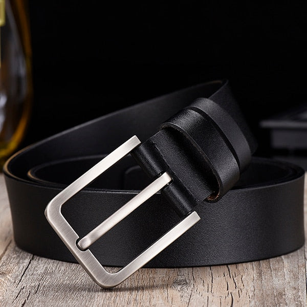 Men’s Leather Belt – Classic Formal Smart Casual Belt