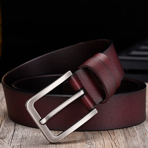 Men’s Leather Belt – Classic Formal Smart Casual Belt