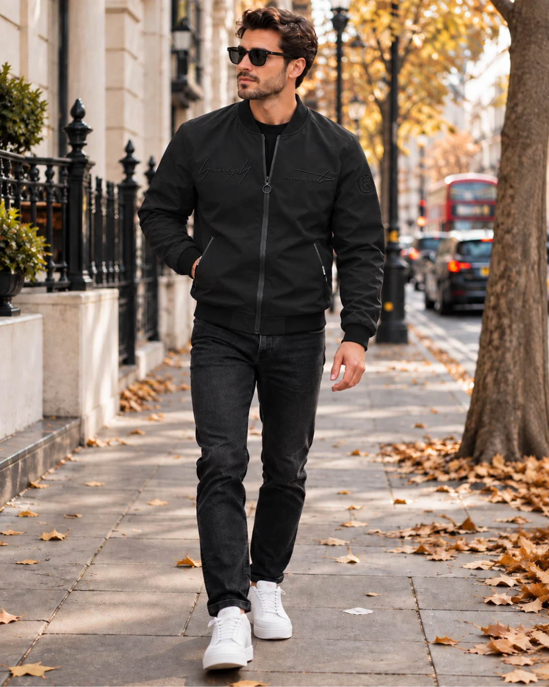Men’s Embroidered Casual Jacket