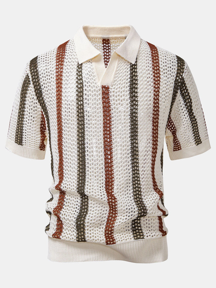 Men’s Casual Knit Polo Set