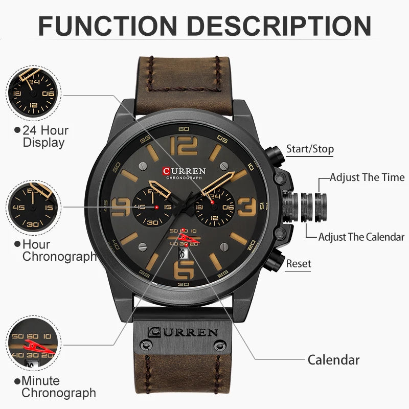 Curren™ Chronograph – Leather Edition