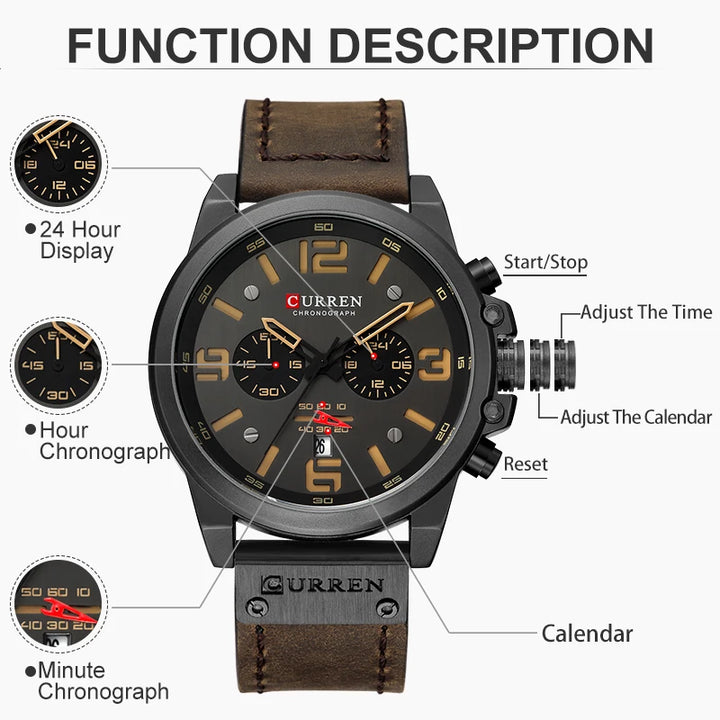 Curren™ Chronograph – Leather Edition