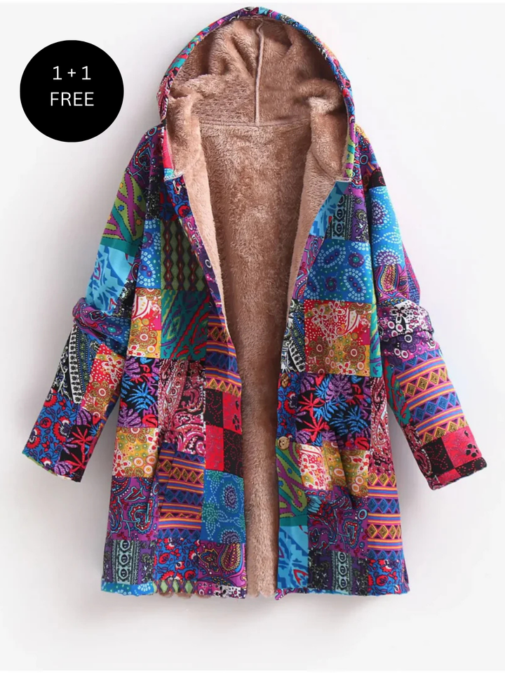 Lara™ | Printed Hooded Coat