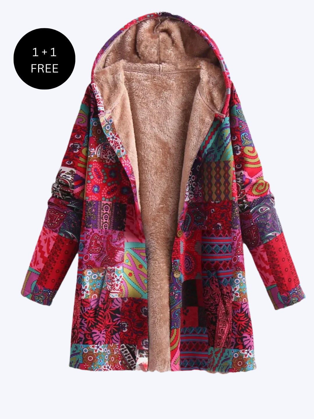 Lara™ | Printed Hooded Coat