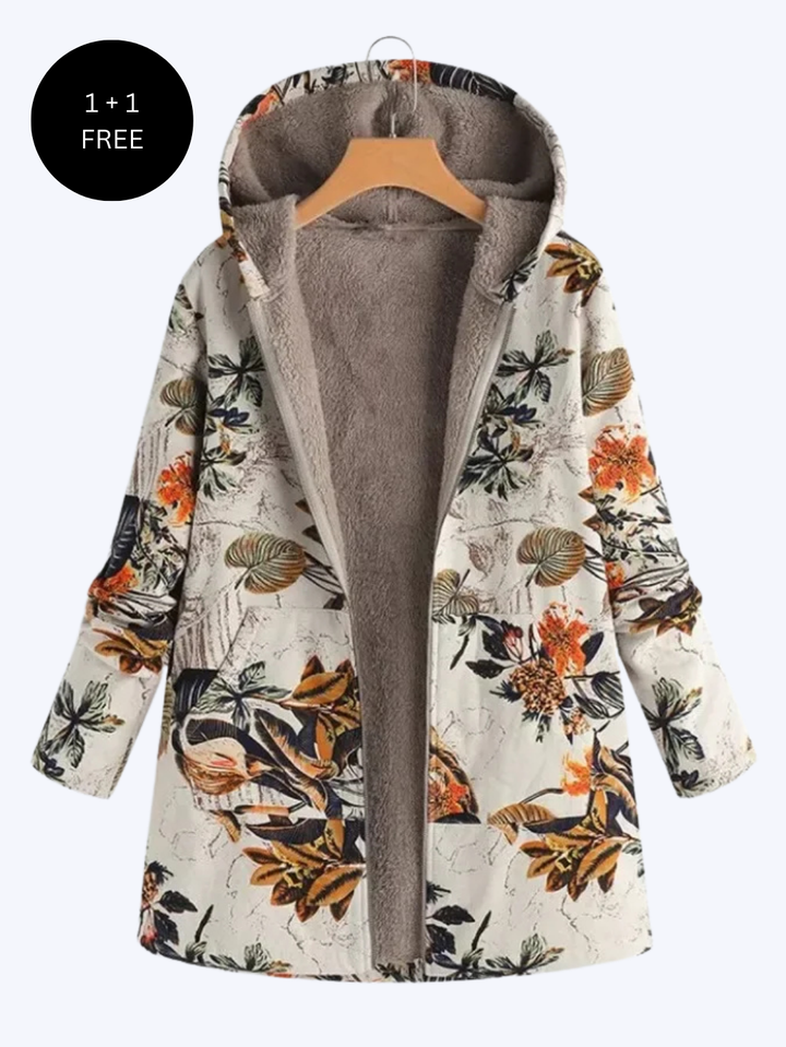 Lara™ | Printed Hooded Coat