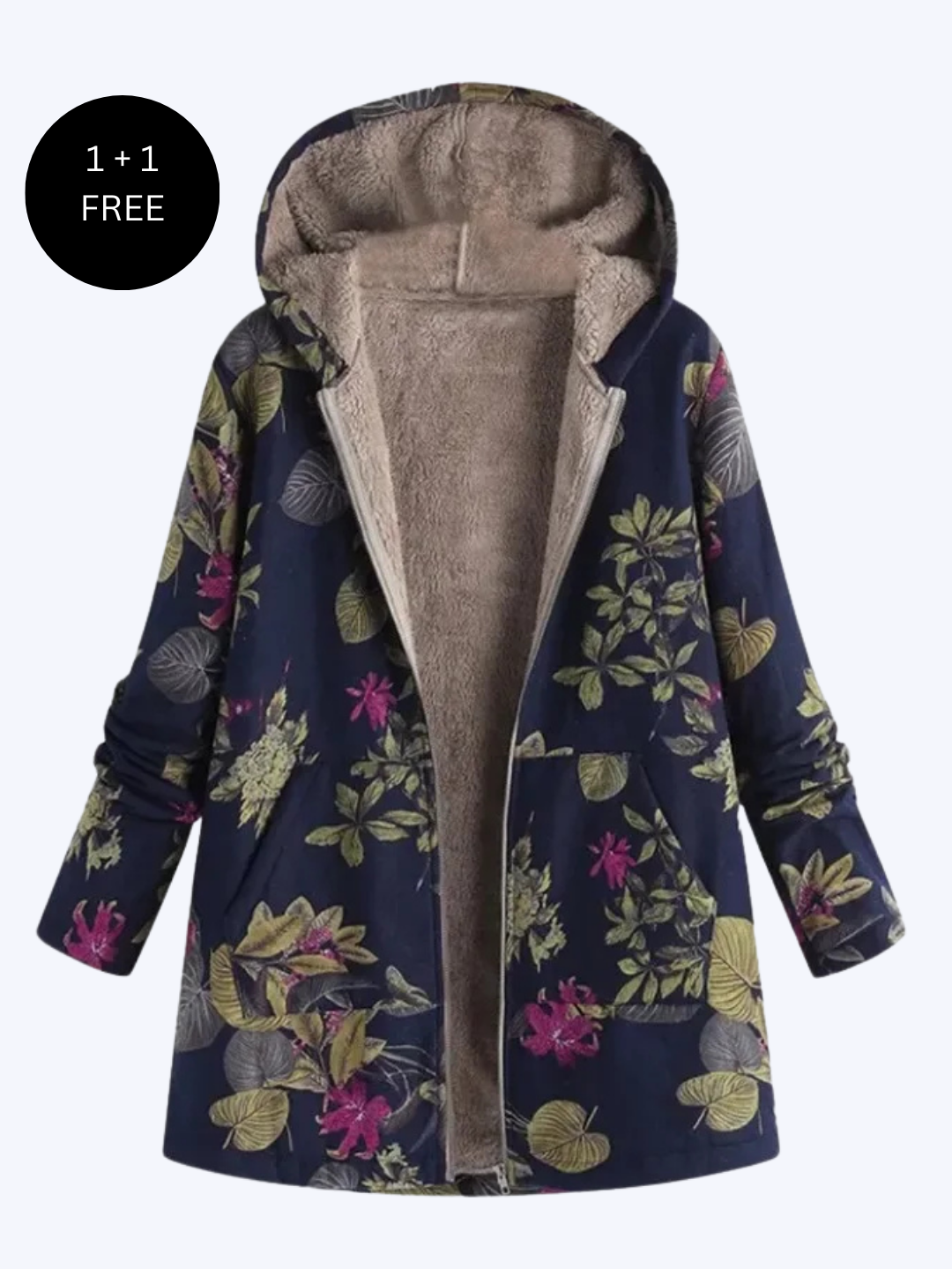 Lara™ | Printed Hooded Coat