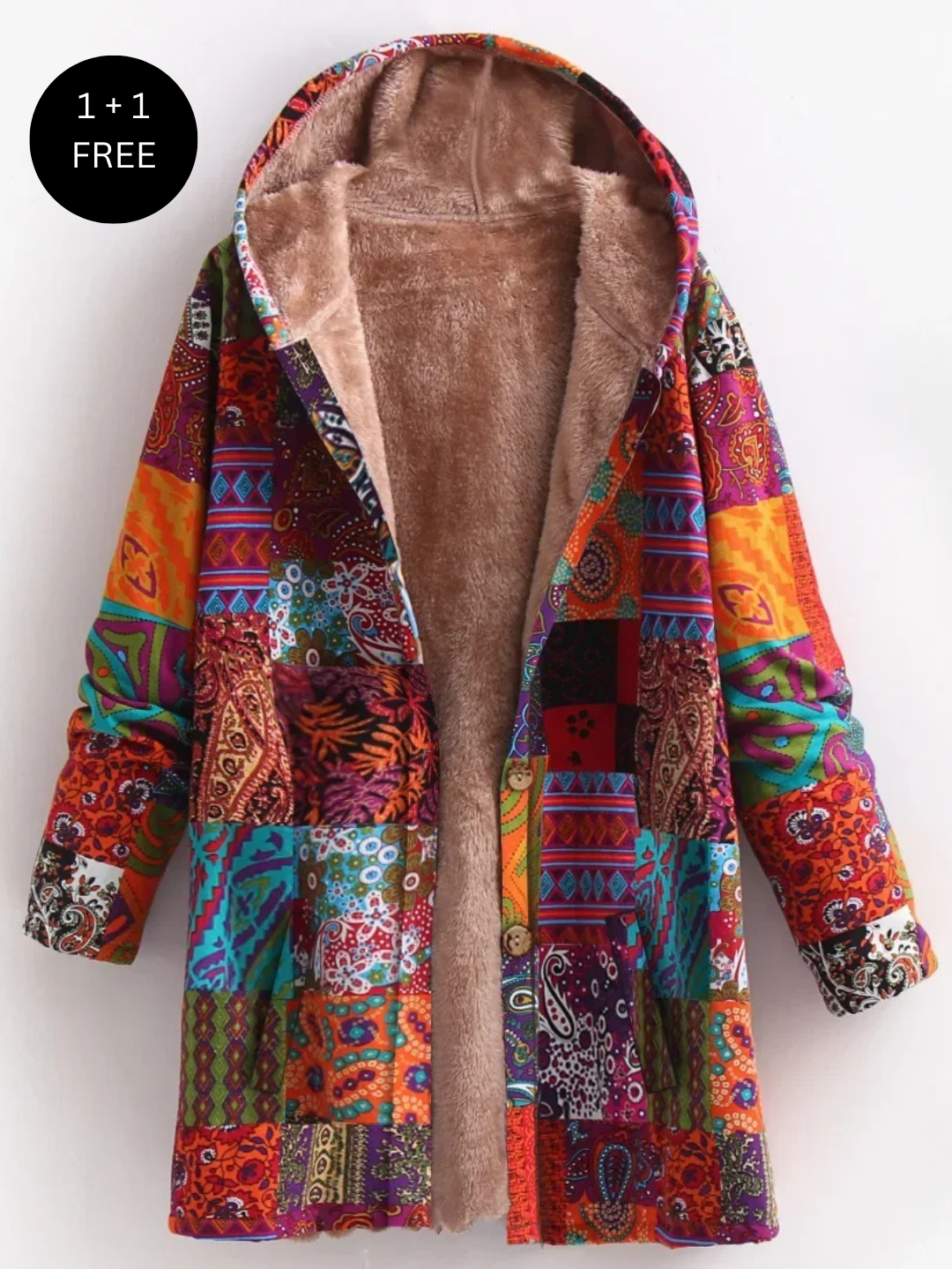 Lara™ | Printed Hooded Coat