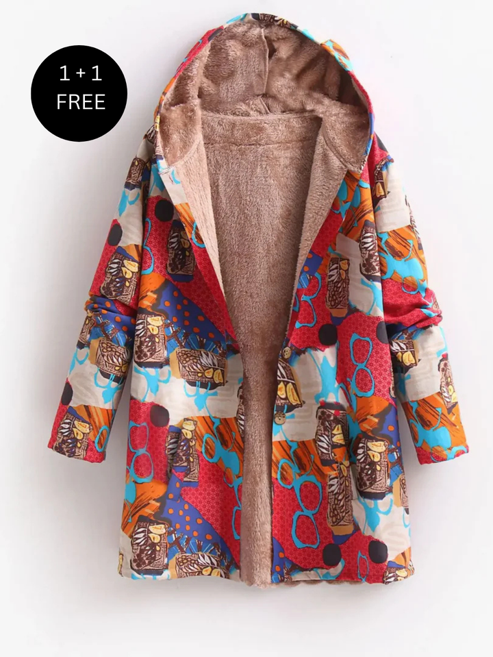 Lara™ | Printed Hooded Coat