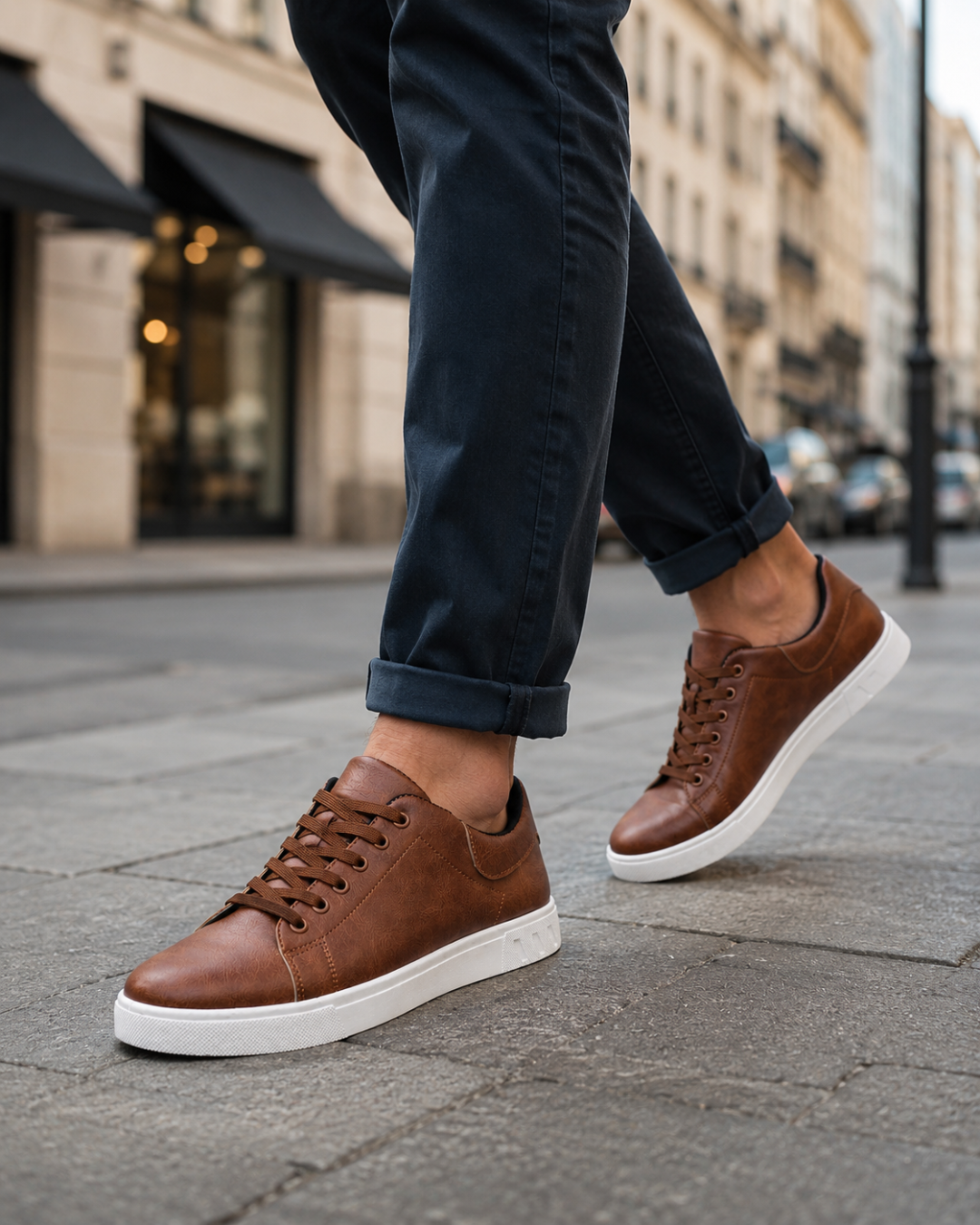 Men’s Leather Casual Sneakers