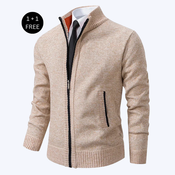 Calvin™-  Casual Zipper Cardigan