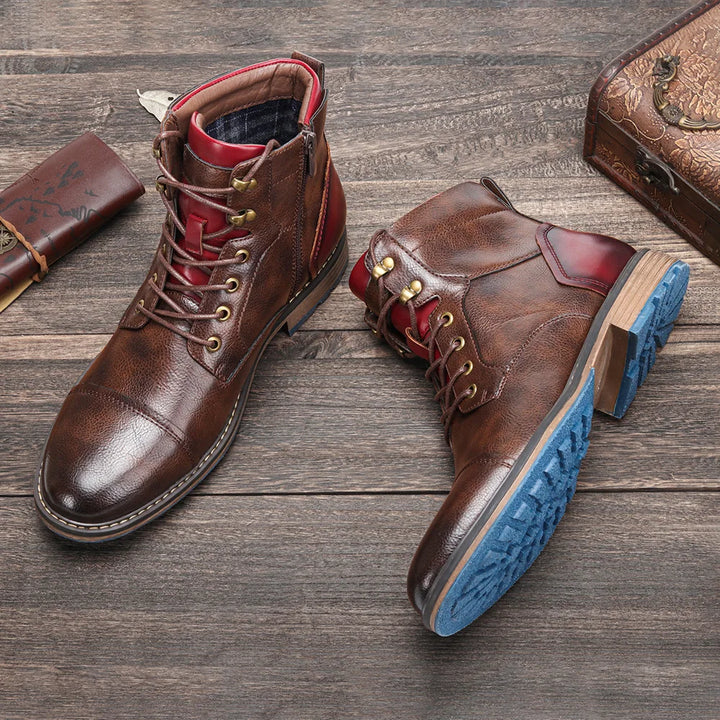 Jay™ - Handmade Premium Leather Oxford Boots For Men