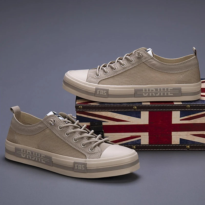 VoltEdge™ – Urban Low-Cut Canvas Sneakers