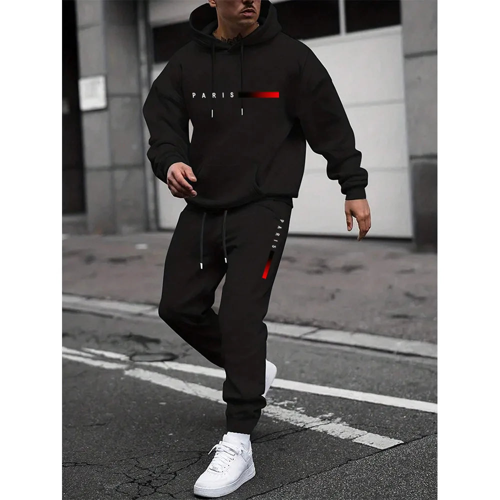 LUCAS™ - Graphic Hoodie & Trousers Set