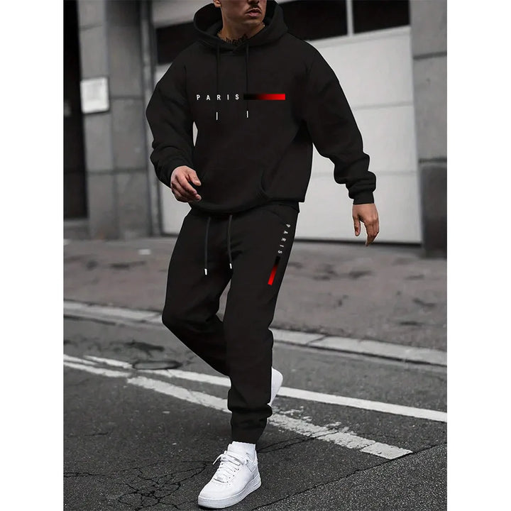 LUCAS™ - Graphic Hoodie & Trousers Set