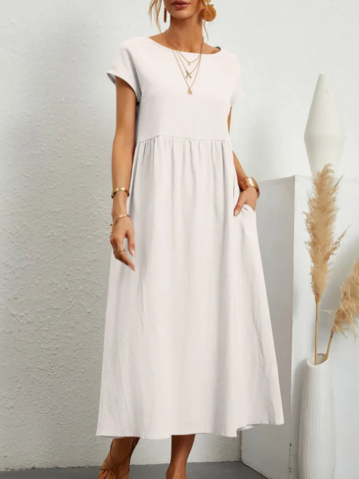 Azra™ - Elegant Linen Dress