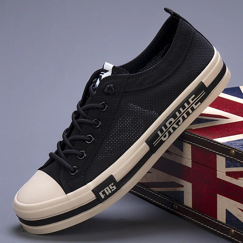 VoltEdge™ – Urban Low-Cut Canvas Sneakers