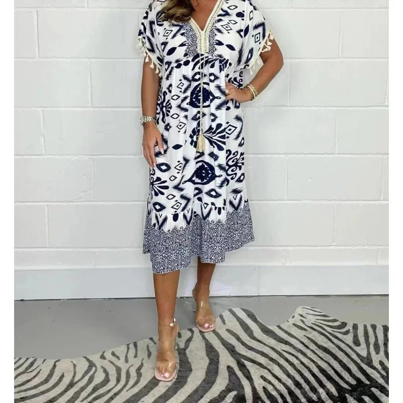 Nelly™ - Printed Casual Dress