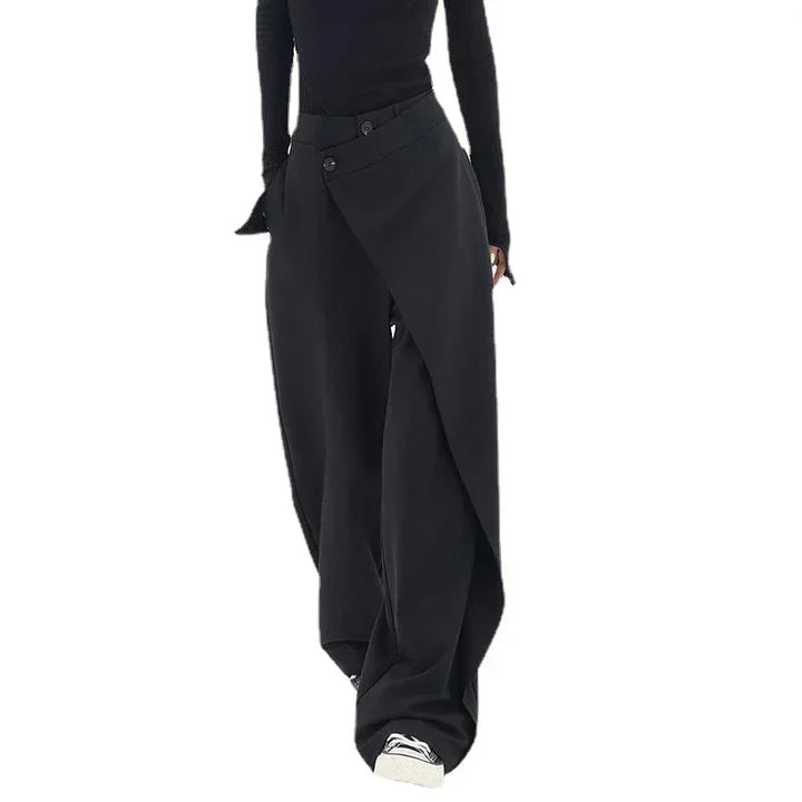 Heather™-  Asymmetric Wide-Leg Trousers