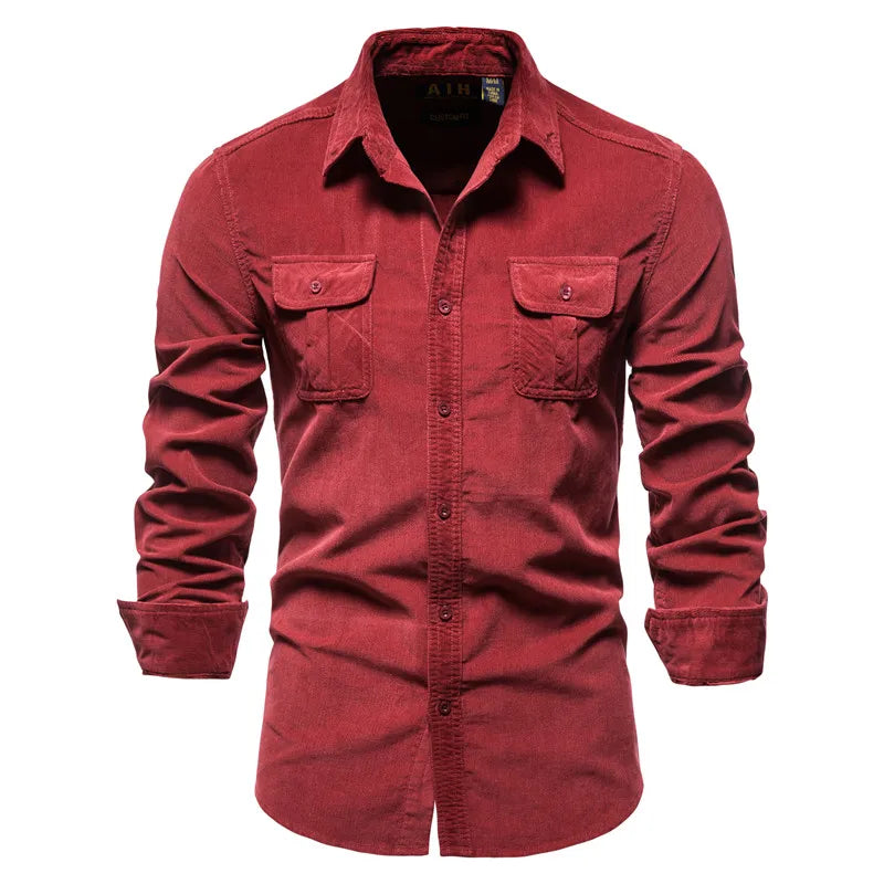 TUCKER™ - Corduroy 100% Cotton Shirt.