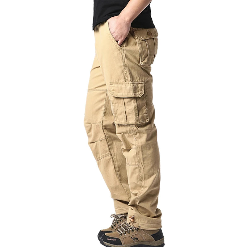 Men’s Casual Cargo Pants – Stretch Multi-Pocket Everyday Pants