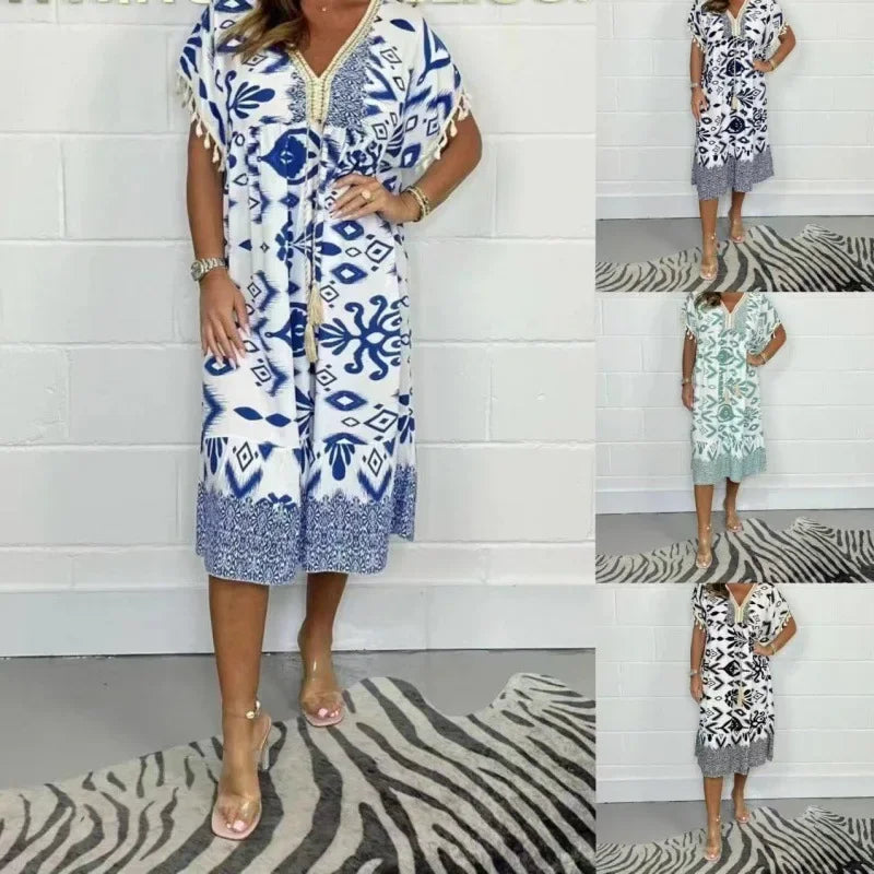 Nelly™ - Printed Casual Dress